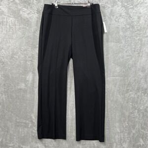 NWT Roz & Ali Pants Secret Agent Tummy Control Women's 8 Black Business New